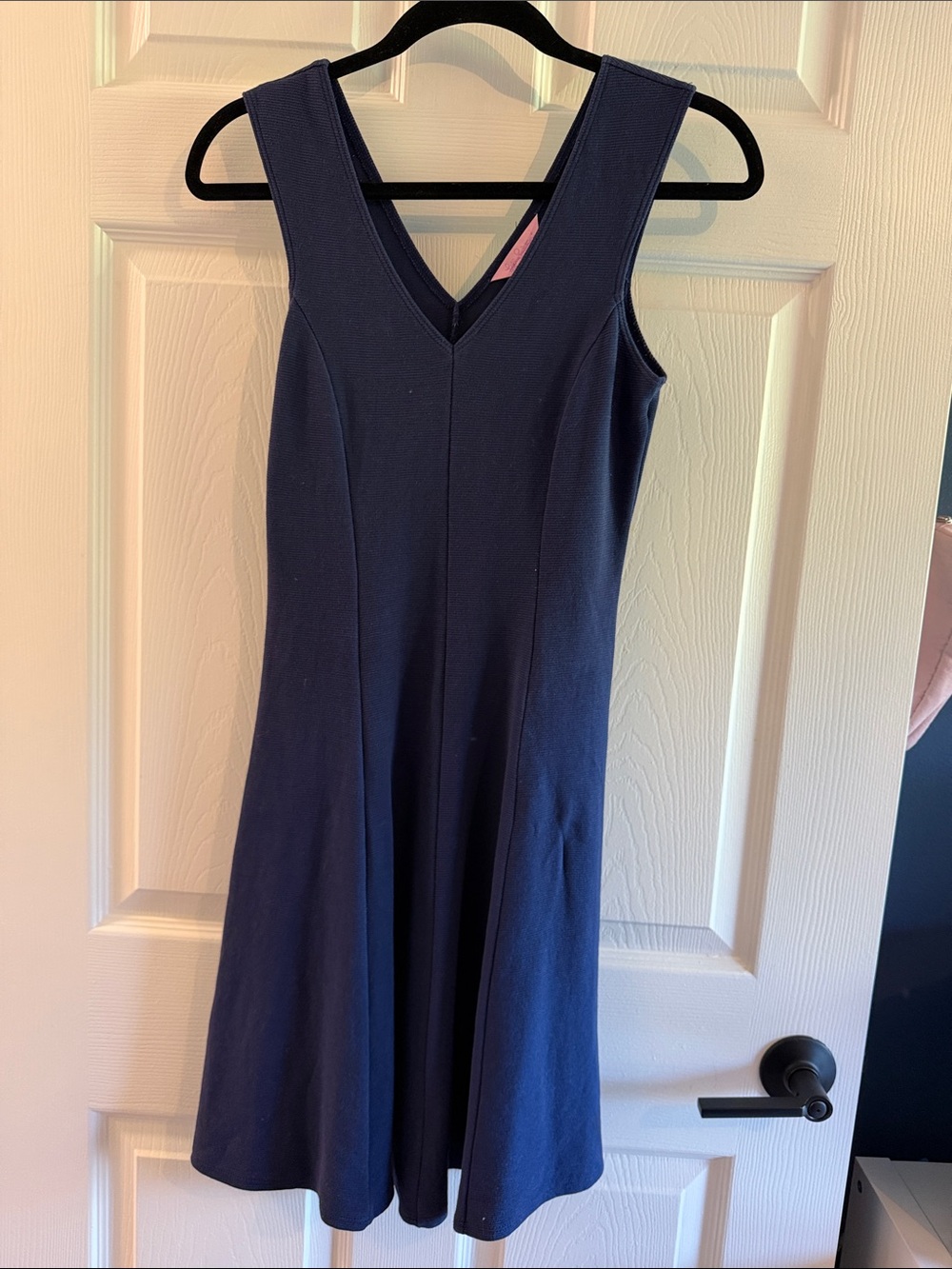 Lilly Pulitzer Navy V-Neck Sleeveless A-Line Dress